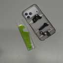 MOSNOVO for iPhone 17 Pro Max Case | Compatible with Magsafe | Military Grade 6.6ft Drop Tested | Camera Control | Clear with Hidden Black Cat Design