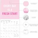 4 x Graphique 2024 Girl Boss Mini Wall Calendar | 7 x 7 | Thick Paper | Home & Office Organizer | Large Monthly Grid | 3 Languages & Marked Holidays | 4 Month Preview Page for 2025