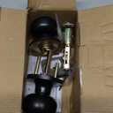 HOSOM Passage Door Knob, Matte Black Door Knobs Keyless Doorknobs for Interior Doors, Hallway, Closet and More, No Locking Door Handle, 1 Pack