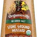 ORGANICVILLE Organic Salt Free Mustard, 12 OZ, BB Date: 08/27/2025