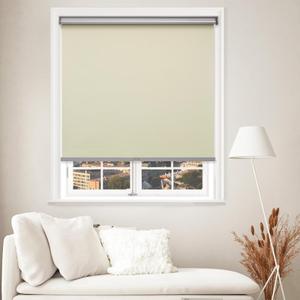 MYshade Blackout Cordless Roller Shades, Room Darkening Free-Stop Roll Up Blinds for Windows, Pull Down Blocking Blind for Home and Office, Easy to Install, 23" W X 72" H