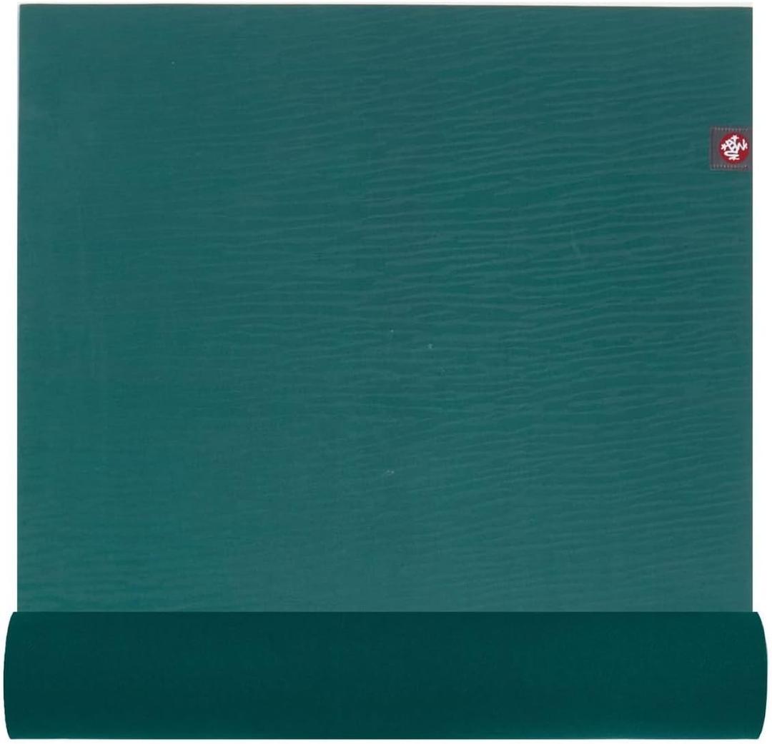 MANDUKA eKOLite Yoga Mat - 4mm Natural Rubber | Eco-Friendly | Soft Textured Surface | Natural Next-to-Skin Feel (71 Inch, Acai Midnight)