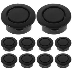 Gatuida 10pcs Universal Car Bumper Hole Plug Covers, Black Rubber Caps for Rear Bumper Radar Holes, Easy Installation, Exterior Accessories for Auto and Truck