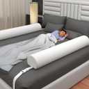 [2-Pack] Premium Bed Bumpers for Toddlers with Adjustable Straps, Bed Rail For Toddlers, Toddler Bed Rail for Full Size, Twin, Queen & King Bed Size, Toddler Bed Rails