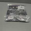 4 Pcs Y2k Star Leg Warmers for Girls Arm Warmers Streetwear Set Include Star Necklace Silver Bracelet Y2k Accessories Kawaii Gyaru Aesthetic Harajuku Jewelry Accessories for Girl Women (Black)