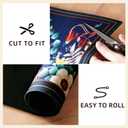 Dish Drying Mat Absorbent Floral Coffee Mat Rubber Backed Soft Silicone Bird Kitchen Dish Draining Mat for Kitchen Bathroom Coffee Bar (Navy Blue, 12 x 16 Inches)