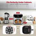 Air Fryer, 8.5QT Family Size Digital Air Fryers, BPA-Free, Smart Touchscreen with 8-Preset, Air Frying, Reheat Leftovers, Party Food, Fast Cooking, Dishwasher-Safe, Stainless Steel