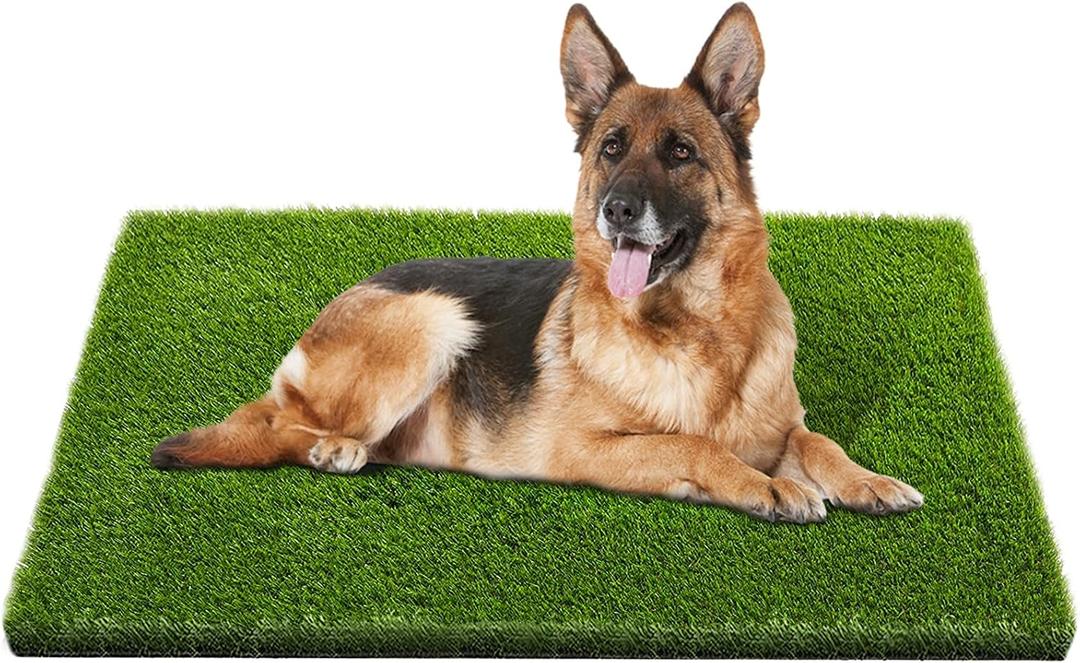 CooZero Artificial Grass, 47.3"x31.5" Professional Dog Grass Mat, Potty Training Rug and Replacement Turf Outdoor Rug Patio Lawn Decoration, Easy to Clean with Drainage Holes(47.3x31.5 inches)