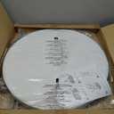 28in Cocktail Table White High Top Folding, Round Portable Bar Height Folding Table with Removable Legs, Indoor Outdoor Banquet for Parties, Commercial, Speech, School