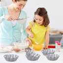 8 Pcs Egg Tart Molds, 4.72 Inch Aluminum Mini Tart Pans, Nonstick & Reusable Fluted Baking Mold for Cupcakes, Muffin, Cake, Pies, Quiche, Cheesecakes