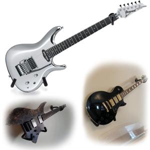 Guitar Wall Mount Bass Display Rack Horizontal Hanger (Electric Guitar/Ukulele) (Black)