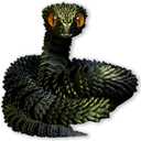 3D Printed Animals-Snake Viper,3D Printed Snake Toys Articulated Snake 3D Printed Animals Animal Model Ornaments Creative Funny Toy Festival Gift for Frends (Black Gold, 24Inch)