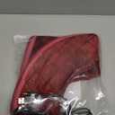 Plaid Heated Toilet Seat Cover USB Powered Toilet Seat Warmer 5 Speed Adjustable Temperature and Timing Function Levels with Soft Plush Fabric Easy to Clean and Installation(Wine Red)