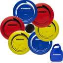 Disc Golf Set - Driver, Mid-Range and Putter Discs with Disc Golf Bag for Outdoor and Backyard, Comfortable Plastic, 6 Pack