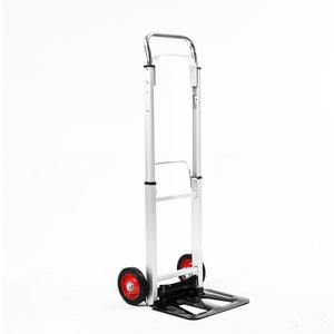 LEADALLWAY Hand Truck Aluminum Foldable Hand Cart with 6" Wheels 220 lbs Capacity