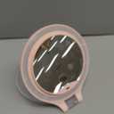 WEILY Magnifying Mirror with Light, 10X/1X Magnification Double-Sided Travel Makeup Mirror, with 3 Color Lights, Touch Control, Rechargeable Portable Mirrors for Bedroom, Bathroom (Pink)