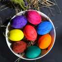 JOYIN 36 Pcs Easter White Wooden Egg, Fake Eggs Plain Decorating for DIY Paint Your Own Egg Decor, Easter Craft, Basket Stuffers, School Activities Supplies