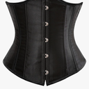 Zhitunemi Women's Satin Underbust Corset Bustier Waist Training Cincher Plus Size Corsets M