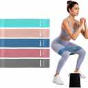 Resistance Bands for Working Out, 5-Pack Elastic Exercise Bands for Strength Training, Stretching, Workout; Home Gym Equipment for Women Men, Pilates Yoga, Leg Glute Arm Exercise Kit