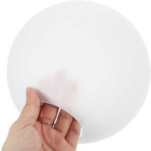 Light Bulb Cover 7-Inch White Glass Globe Lamp Shade Replacement Glass Shade For Light Fixtures Lighting Cover with 2.5 Fitter Neck Fixture Replacement