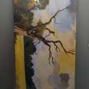 YISXINOAG Canvas Wall Art Modern Abstract Art Wall Decor Black and Gold Wall Decor Canvas Prints Modern Home Decorations Gold Abstract Art on Bathroom, Dining Room Ready to Hang Size 20"X40"