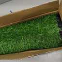 Artificial Grass for Dogs Potty, Reusable Pet Training Mat for Home and Travel, Washable Hemmed Edge Grass Pee Pad with Drainage Holes, Easy to Clean (31"x51")