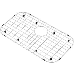 26" X 14" Sink Protector for Kitchen Sink,Large Sink Rack with Rear Drain,Stainless Steel Kitchen Sink Grate with Corner Radius R:3-1/2",Sink Bottom Grid for Kitchen Single Sink Bowl,Drying Rack