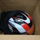 Full Face Modular Motorcycle Helmets Dual Visor Flip up DOT Approved Racing Street Bike Motocross Helmet for Adults (Large)