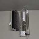 Scrub Brush with Long Handle, Floor Scrub Brush Squeegee Broom for Cleaning, 3 in 1 Shower Scrubber Floor Broom Squeegee for Concrete Tile Wall Deck Patio White