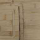 Lipper International Bamboo Wood Cutting Boards With Built-In Juice Grooves And Inset Handles for Chopping Meat, Fruits, Or Vegetables, Set Of 3, Assorted Sizes