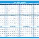 AT-A-GLANCE Dry Erase Calendar 2026-2027 Academic & Regular Year Wall Planner, 12-Month, 36" x 24", Double Sided, Horizontal (PM200P28)