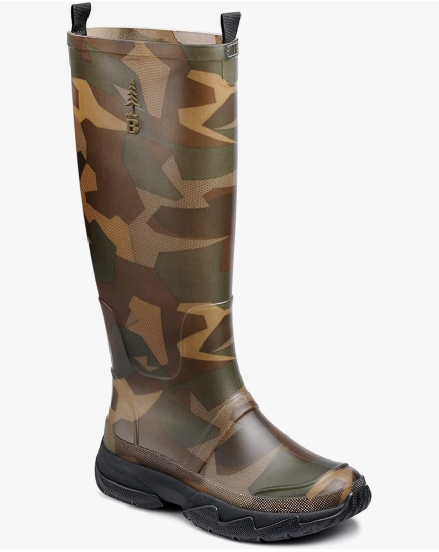 BASS OUTDOOR Women's Field Rainboot Ankle Boot Camo, Size 6