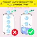 Cute Cartoon Lover Gifts Initial A-Z Personalized Iced Coffee Cup Cartoon Merch 16oz Glass Cup with Lid and Straws Birthday Christmas Gifts for Women Teen Girls Fans (Letter K) (Multicolor 1029)