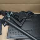 Redbat Monitor and Laptop Mount Stand, Fully Adjustable Monitor Arm with Vented Tray for 13" to 32" LCD Screens and Notebook up to 16", Holds up to 22lbs, VESA Compatible, Dual Mounting Options