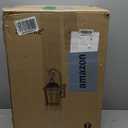 Exterior Light Fixtures, Outdoor Wall Light/Lantern, Large Outdoor Porch Light Fixtures Wall Mount in Matte Black Finish with Clear Glass, Aluminum Alloy, 60W