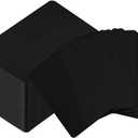 50 PCS Metal Business Card 0.8 mm Thickness Aluminum Metal Blanks Cards for Laser Engraving Home Office Customer DIY Gift Plate Invitations, 3.4 x 2.1 Inch, Black