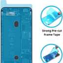 14 Plus Back Glass Replacement with Plate & Flex Cable and All Parts for iPhone 14plus Back Cover Glass (Purple, 6.7 Inch) + Waterproof Tape + Repair Tools (Purple)