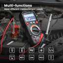 KAIWEETS HT118E Digital Multimeter TRMS 20000 Counts with Higher Resolution Auto-Ranging Voltmeter Accurately Measures Voltage Current Resistance Diodes Continuity Duty-Cycle Capacitance Temperature