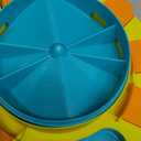 Potaroma Dog Puzzle Toy 2 Levels, Slow Feeder, Pup Food Treat Feeding Dispenser for IQ Training and Entertainment for All Breeds 4.2 Inch Height (Yellow Blue)