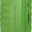 SwissGear 7366 Hardside Expandable Luggage with Spinner Wheels, Green, Checked-Large 27-Inch
