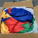 GSi Kids Play Parachute Rainbow Parachute Toy Tent Game for Kids Gymnastics Cooperative Play and Outdoor Playground Activities (6 Feet)