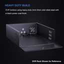 Kenuco Heavy Duty 16 Gauge DVR Security Lockbox with Fan (Black 24'' x 21'' x 7'')