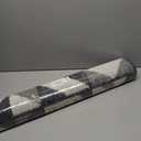 OLANLY Door Mat Indoor Entrance Washable 36x24, Odor-Free Low-Profile Front Back Geometric Doormat, Absorbent Resist Dirt Entry Carpet, Easy to Clean Sturdy Inside Floor Mats for Entryway, Grey