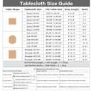 NEWISHER Beige Oval Tablecloth 60x120 inch, Heavy Duty Polyester Fabric Table Cloth, Reusable Washable Solid Table Cover for Dining, Kitchen, Party, Wedding, Indoor Outdoor Tabletop Decoration