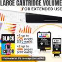 5-Pack Printer Ink Cartridges 215 Ink Cartridges 3 Black and 2 Tri-Color | Easy-to-Install Inkjet Printer Cartridge Replacements | Sharp Text & Vivid Colors, Combo Pack for Home & Office Printing