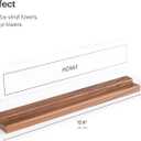 Vinyl Record Shelf - A Display Ledge Made of Solid Walnut - A Wall Mount for Your Favorite or Now-Playing Records -This Vinyl Record Holder Fits All Records (Walnut)
