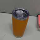 WETOWETO 20oz Insulated Stainless Steel Tumbler, Double Wall Vacuum Leak-proof Travel Coffee Mug, Powder Coated Water Cup (Orange, 1 Pack)