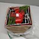 PEIDUO Animated Christmas Santa in Lighted Gift Box, Motion Sensor Christmas Music Decorative Lights, Under The Christmas Tree Present Decorations for Indoor Outdoor Yard Home Holiday Decor