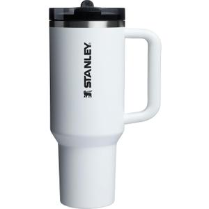 STANLEY Quencher ProTour Flip Straw Tumbler with Leakproof Lid 40 oz | Built-In Straw & Handle | Cupholder Compatible for Travel | Insulated Stainless Steel Cup | BPA-Free | Chalk
