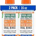 TheraBreath Whitening Mouthwash, Dazzling Mint, Dentist Formulated, 16 Fl Oz (2-Pack)